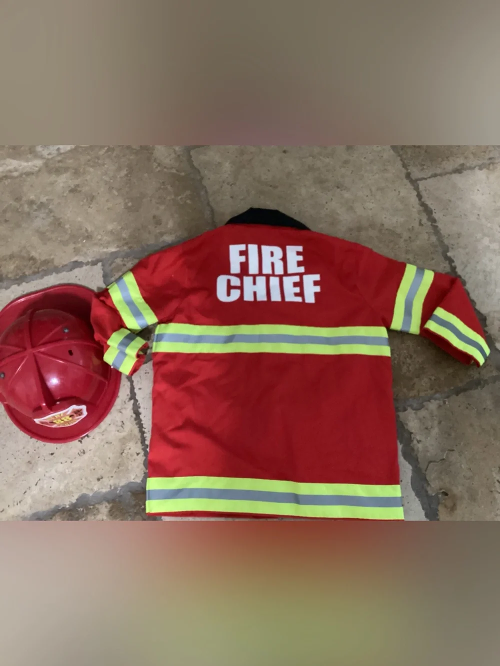 Melissa & Doug Fire Chief Firefighter Jacket DressUp Role Play Costume
